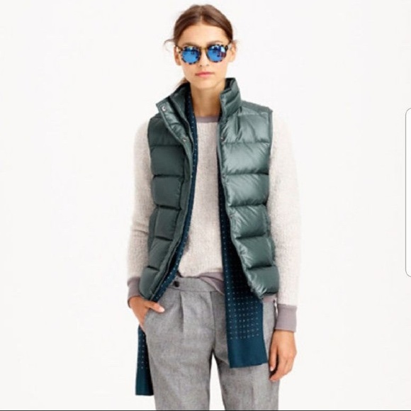 J. Crew Jackets & Blazers - J.Crew | Shiny puffer vest